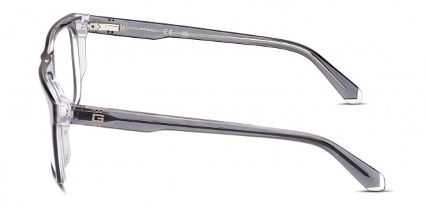 Guess GU50089 Gray Clear Eyeglasses Includes FREE Rx Lenses