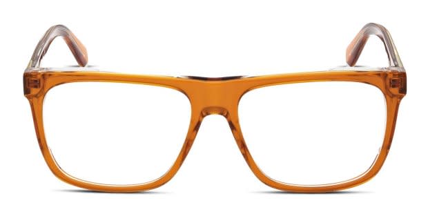 Guess GU50089 Orange/Clear Eyeglasses | Includes FREE Rx Lenses display picture 3
