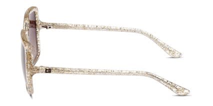 Guess GU9241 Kids Clear, Gold, Glitter glasses - Clear / Gold / Glitter - Side View