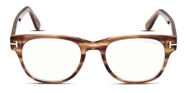 Tom Ford Brown Glasses Tom Ford TF5294 052 Glasses Round Eye - US main image 3