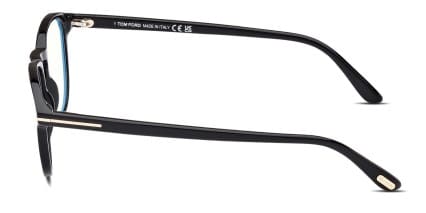 Tom Ford TF5899-B Shiny Black glasses - Shiny Black - Side View