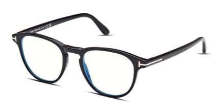 Tom Ford TF5899-B Shiny Black glasses - Shiny Black - Angle View