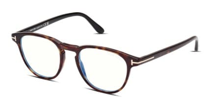 Tom Ford TF5899-B Brown, Tortoise glasses - Brown / Tortoise - Angle View