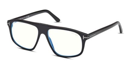 Tom Ford TF5901-B-N Shiny Black glasses - Shiny Black - Angle View