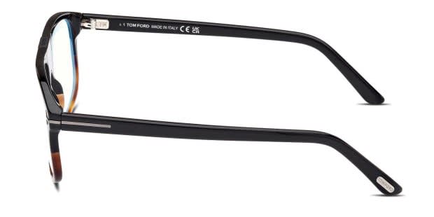 Tom Ford TF5901-B-N Black, Tortoise Prescription Eyeglasses display picture 2