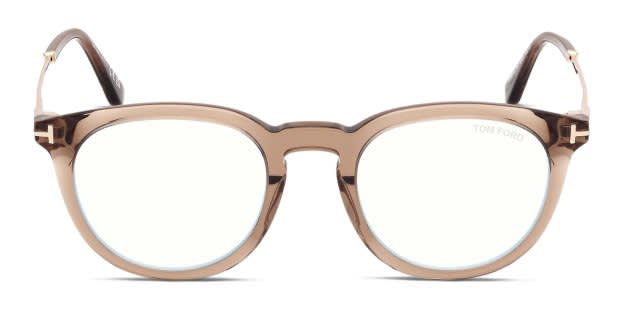 Tom Ford TF5905-B Brown, Clear Prescription Eyeglasses