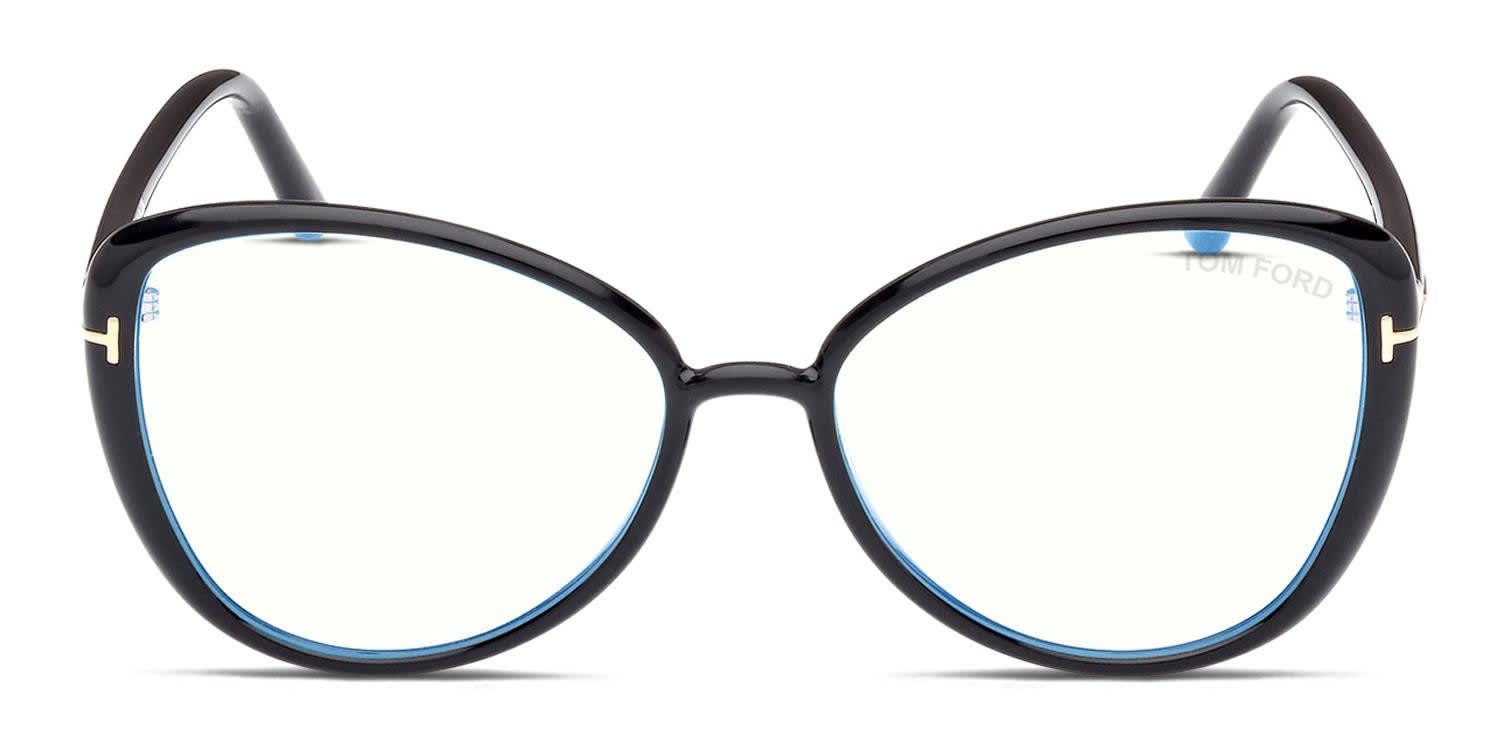 Tom Ford TF5907-B Shiny Black glasses - Shiny Black - Frontal View