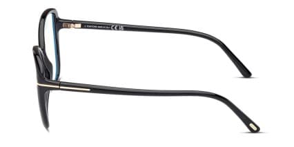 Tom Ford TF5907-B Shiny Black glasses - Shiny Black - Side View
