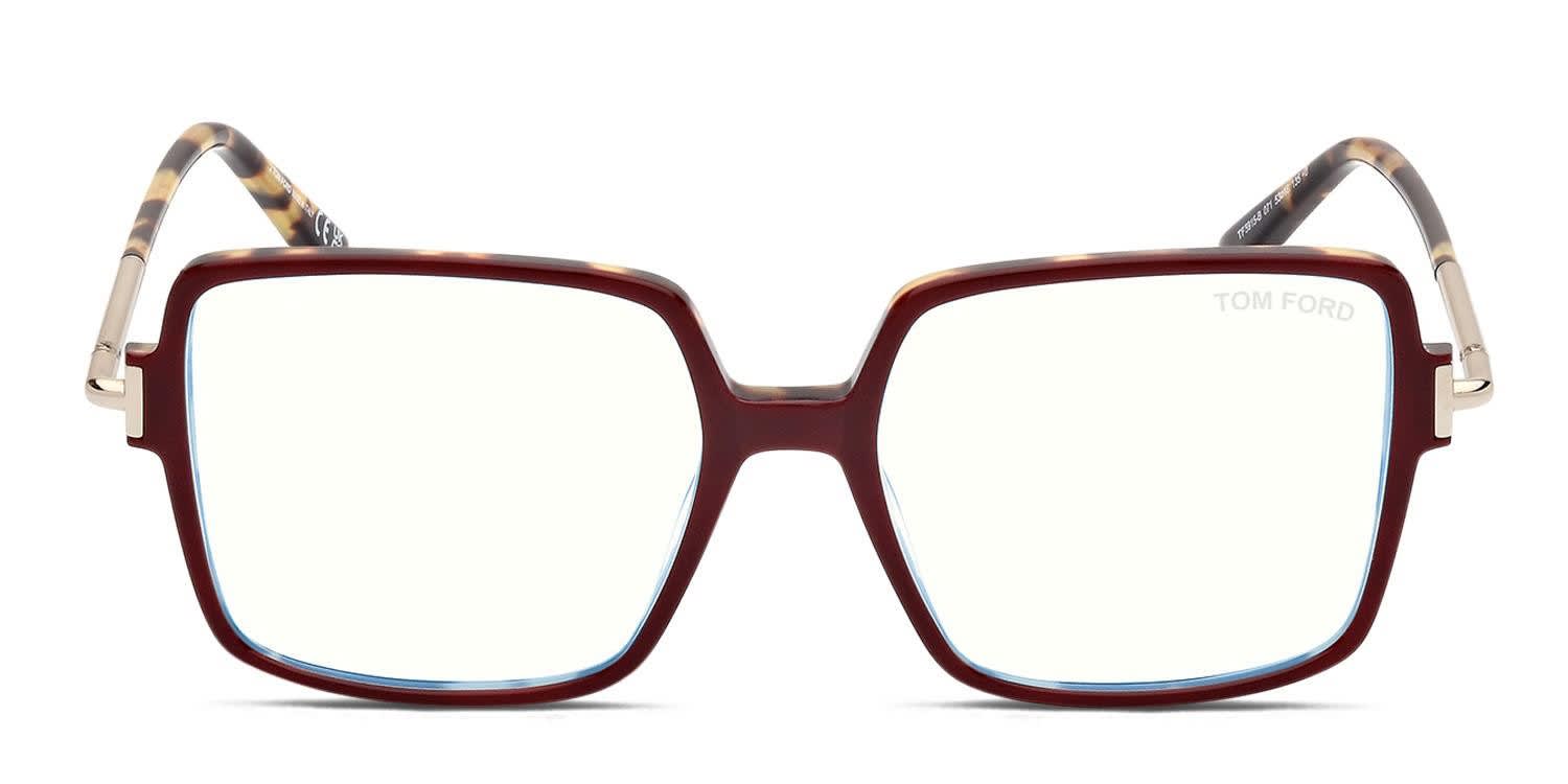 Tom Ford TF5915-B Red glasses - Red - Frontal View