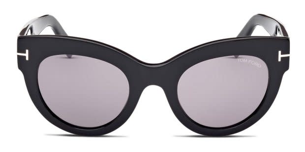 Tom Ford TF1063 Lucilla Shiny Black Prescription Sunglasses display picture 1