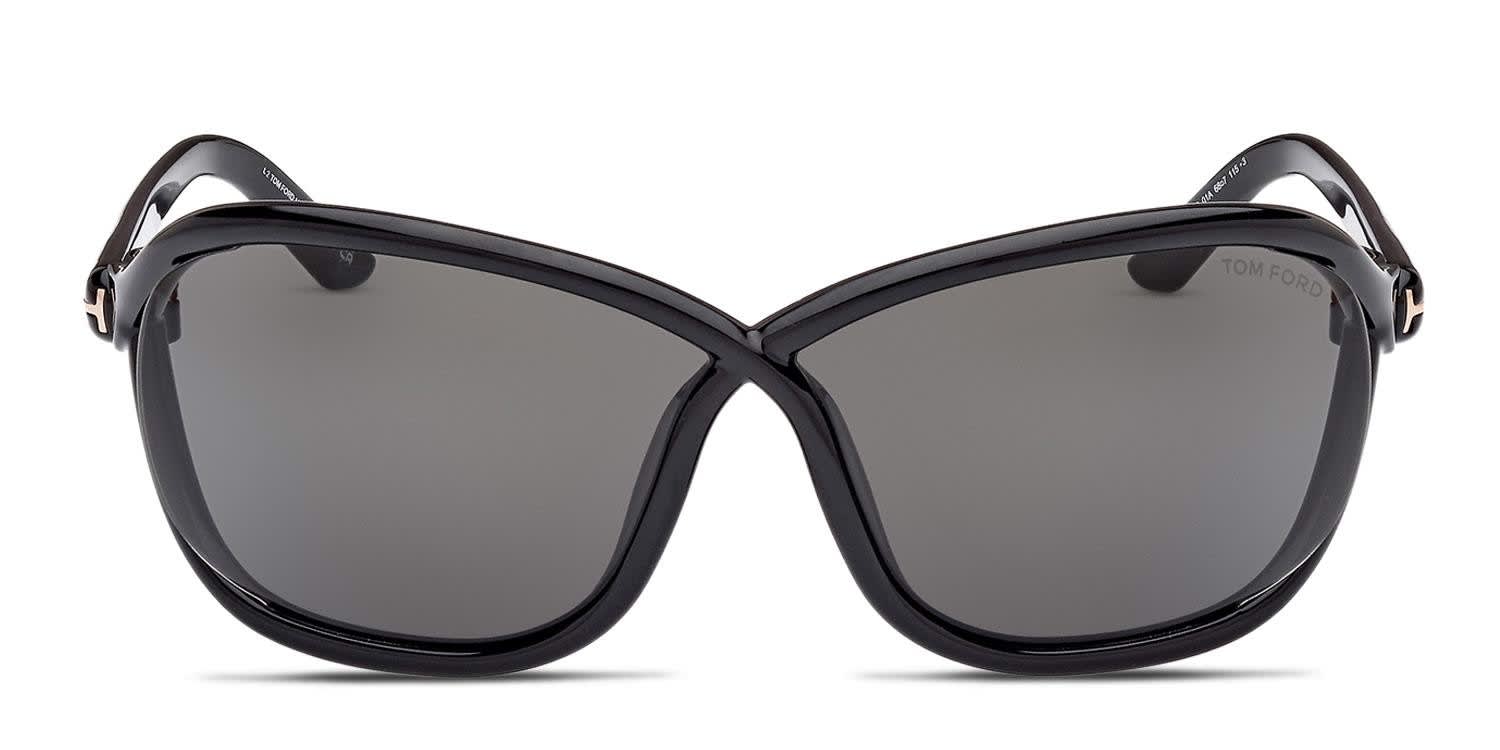 Tom Ford TF1069 Fernanda Shiny Black glasses - Shiny Black - Frontal View