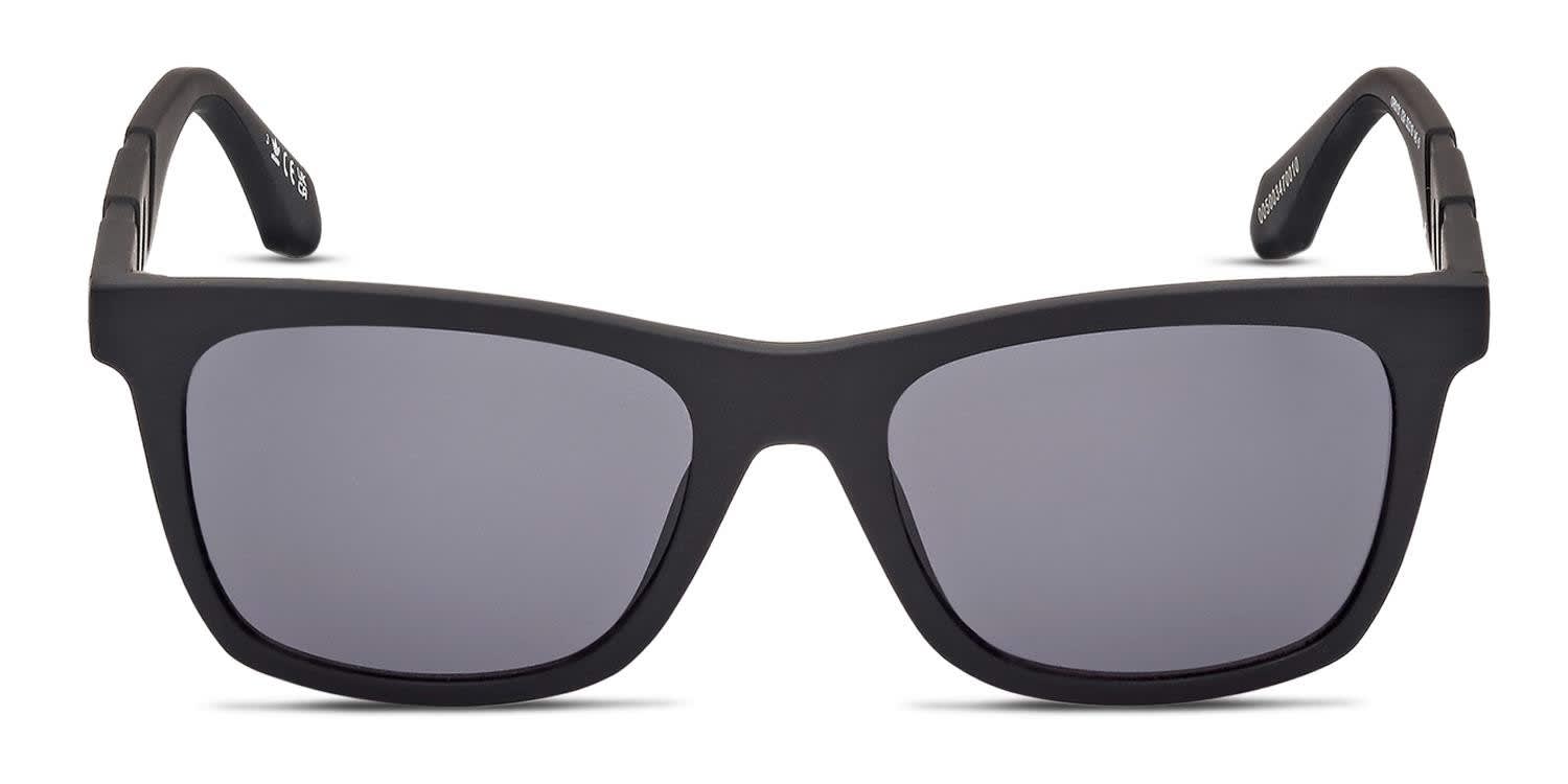 アンダラクリスタル ブラック ２６０５１５－１ Adidas OR0101 Matte Black Prescription Sunglasses