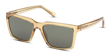 Guess GU00084 Yellow, Clear glasses - Yellow / Clear - Angle View