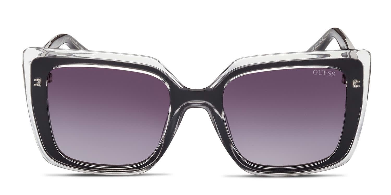 Guess GU7908 Black, Clear glasses - Black / Clear - Frontal View