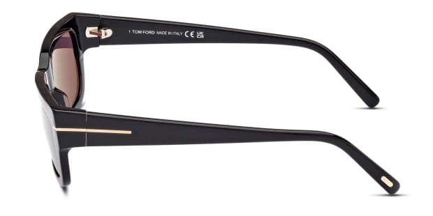 Tom Ford TF1075 Ezra Shiny Black Prescription Sunglasses
