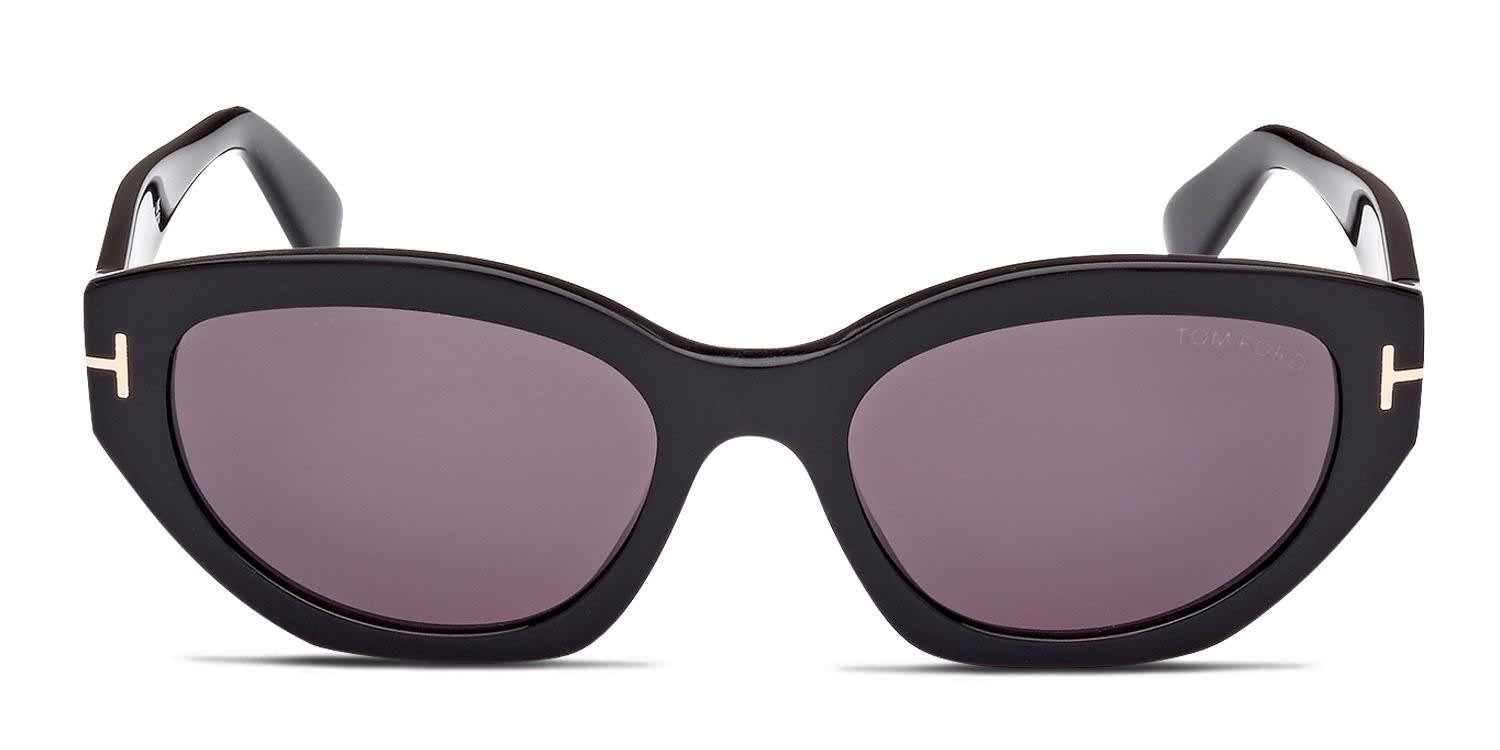 Tom Ford TF1086 Penny Shiny Black glasses - Shiny Black - Frontal View