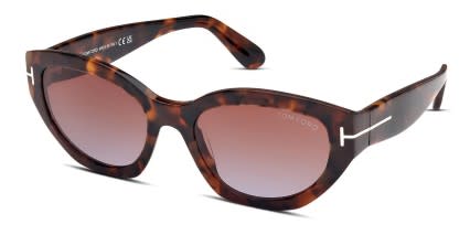 Tom Ford TF1086 Penny Tortoise glasses - Tortoise - Angle View