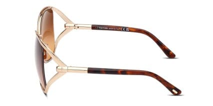 Tom Ford TF1091 Marta Rose Gold glasses - Rose Gold - Side View
