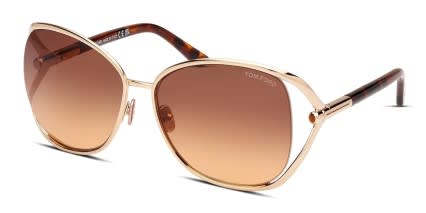 Tom Ford TF1091 Marta Rose Gold glasses - Rose Gold - Angle View