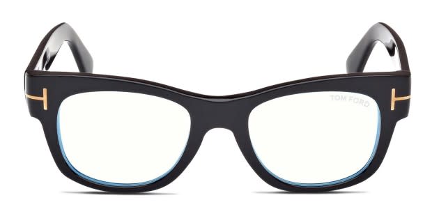 上品なブランド Tom Eyeglasses Prescription Black Shiny TF5040-B Ford アクセサリー