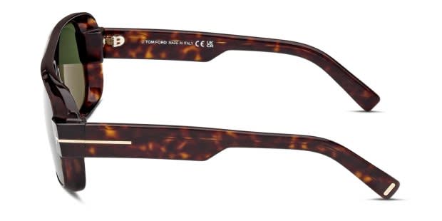 Tom Ford Brown Tortoise Sunglasses Tom Ford Leigh-02 XXL (52 - 22) with Brown lenses and  main image 4