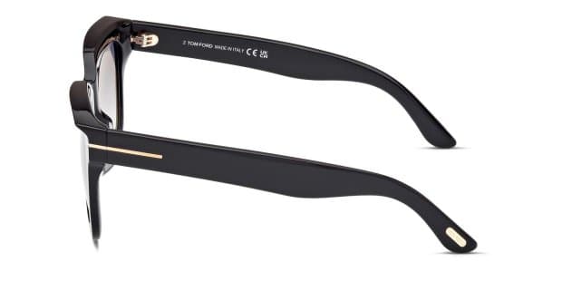 Tom Ford TF1115 Leigh-02 Shiny Black Prescription Sunglasses