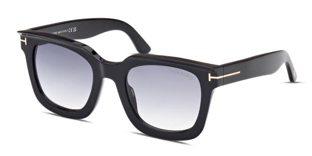 近年モデル ケース付属 TOM FORD Leigh-02 TF1115 度なし Tom Ford TF1115 Leigh-02 Shiny Black Prescription Sunglasses