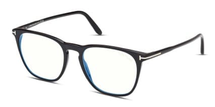 Tom Ford TF5937-B Shiny Black glasses - Shiny Black - Angle View