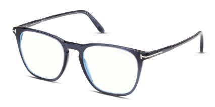 Tom Ford TF5937-B Blue glasses - Blue - Angle View