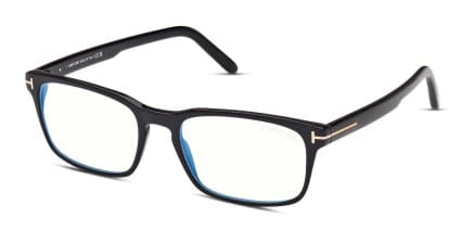 Tom Ford TF5938-B Shiny Black glasses - Shiny Black - Angle View