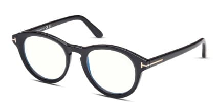 Tom Ford TF5940-B Shiny Black glasses - Shiny Black - Angle View