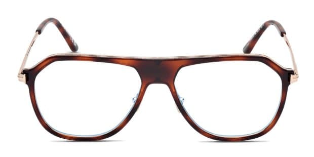 Tom Ford TF5943-B Tortoise, Gold Prescription Eyeglasses display picture 1