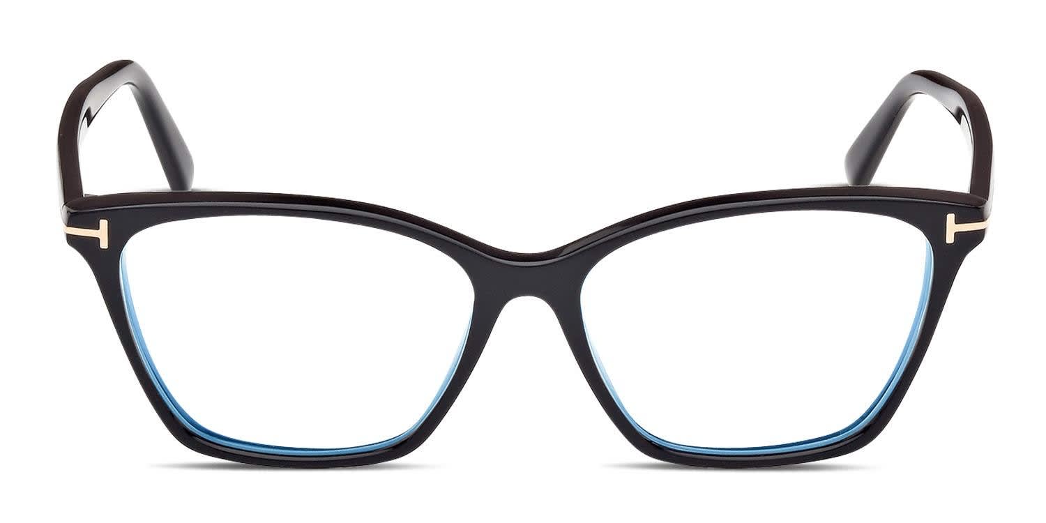 Tom Ford TF5949-B Shiny Black glasses - Shiny Black - Frontal View