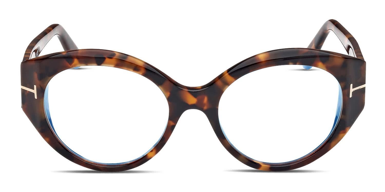 Tom Ford TF5950-B Tortoise glasses - Tortoise - Frontal View