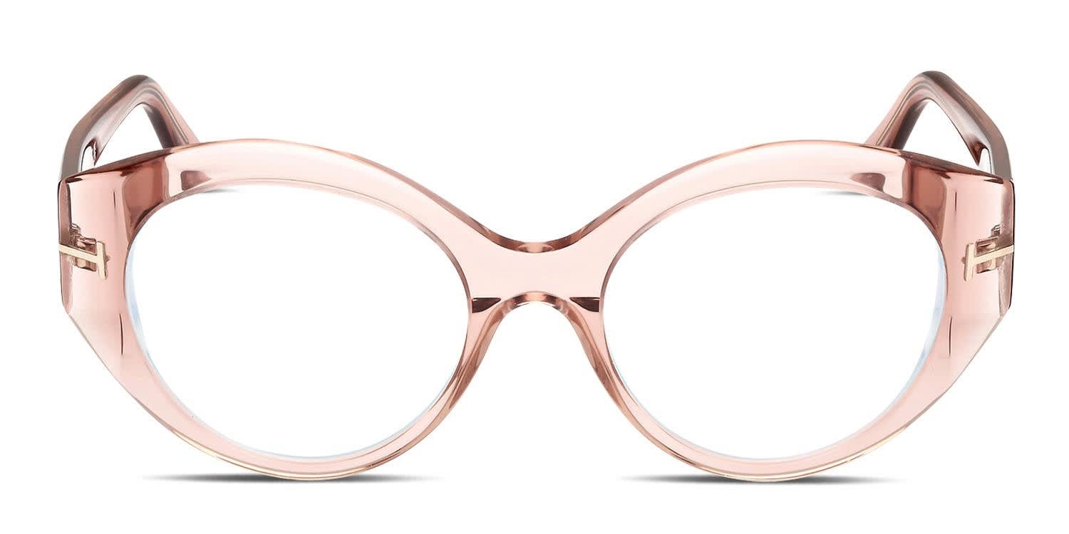 Tom Ford TF5950-B Pink, Clear Prescription Eyeglasses display picture 3