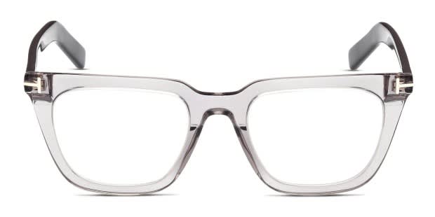 Tom Ford TF5963-B Gray, Clear Prescription Eyeglasses
