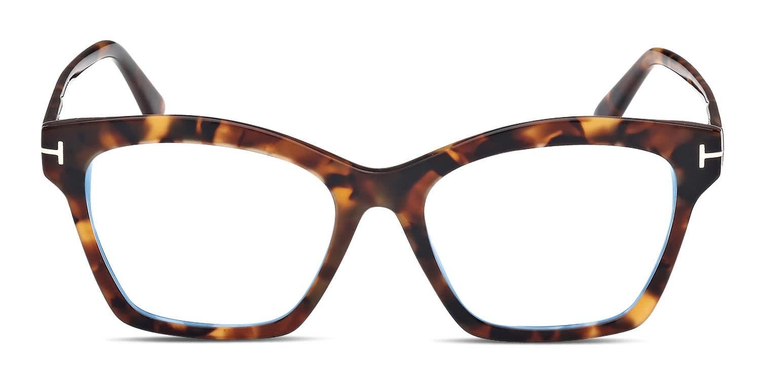 Tom Ford TF5965-B Tortoise glasses - Tortoise - Frontal View