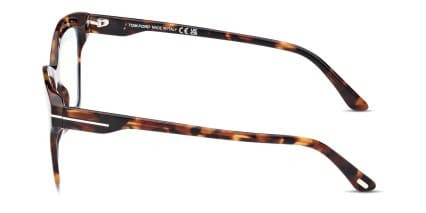Tom Ford TF5965-B Tortoise glasses - Tortoise - Side View