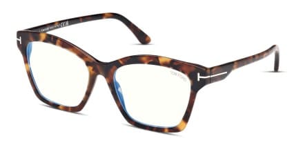 Tom Ford TF5965-B Tortoise glasses - Tortoise - Angle View