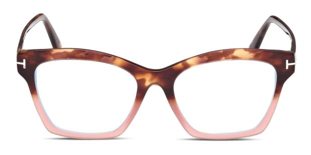 Tom Ford TF5965-B Tortoise, Pink Prescription Eyeglasses display picture 2