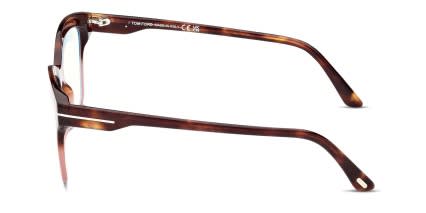 Tom Ford TF5965-B Tortoise, Pink glasses - Tortoise / Pink - Side View