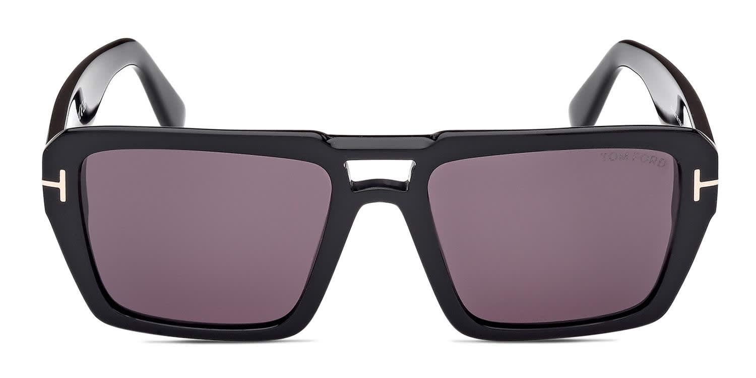 Tom Ford TF1153 Redford Shiny Black glasses - Shiny Black - Frontal View