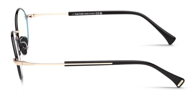 Tom Ford TF5973-B Black, Gold Prescription Eyeglasses