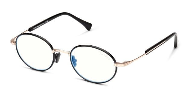 Tom Ford TF5973-B Black, Gold Prescription Eyeglasses