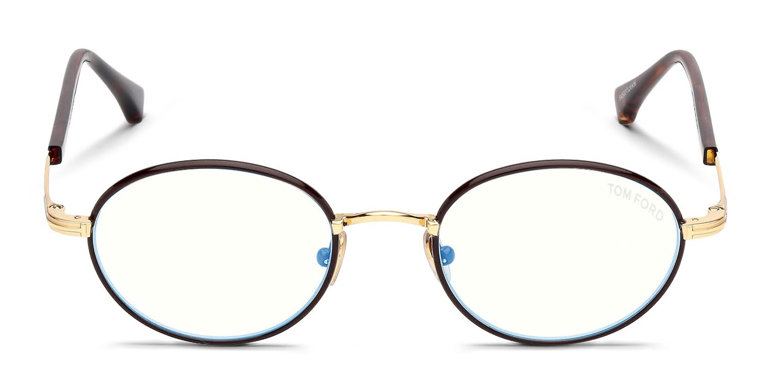 Tom Ford TF5973-B Brown, Gold Prescription Eyeglasses