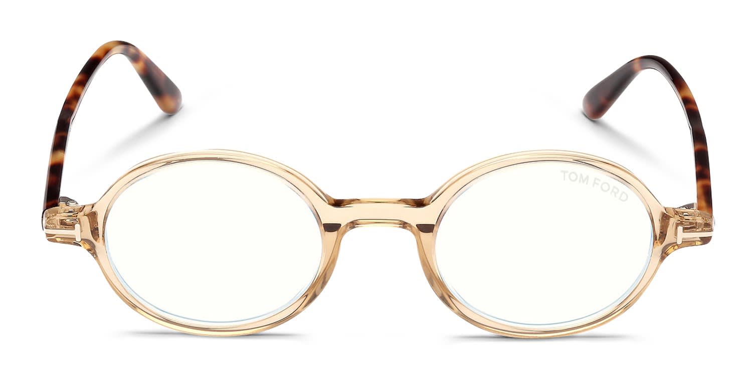 Tom Ford TF5975-B Brown, Clear Prescription Eyeglasses