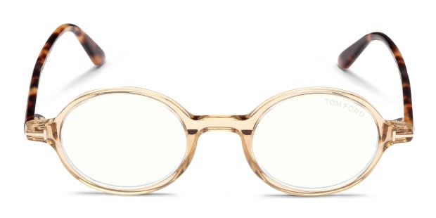 Tom Ford TF5975-B Brown, Clear Prescription Eyeglasses