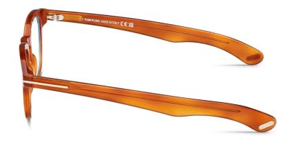 Tom Ford TF5976-B Tortoise, Orange glasses - Tortoise / Orange - Side View