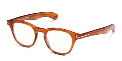 Tom Ford TF5976-B Tortoise, Orange glasses - Tortoise / Orange - Angle View