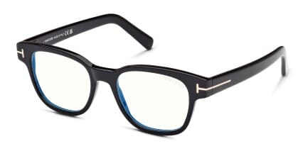 Tom Ford TF5977-B Shiny Black glasses - Shiny Black - Angle View